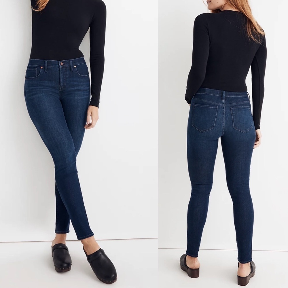 Madewell Dark Wash Skinny High Waisted Ankle Denim Jeans Size 29